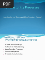 Introduction of Manufacturing - Chapter 1