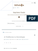 A Violência e a Sociologia _ Sociologia