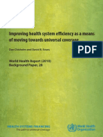 Improving Health Efficiency For UHC