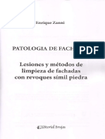 Zanni, E. - Patología de Fachadas - Lesiones y Métodos de Limpieza de Fachadas Con Revoques Símil Piedra