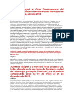 Auditoría Integral al Ciclo Presupuestario del Gobierno Autónomo Descentralizado Municipal del cantón Pastaza.docx