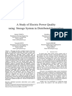 A Study of Electric Power Quality Using Storage System in Distributed Generation