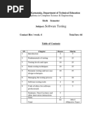 Software Testing: Govt. of Karnataka, Department of Technical Education