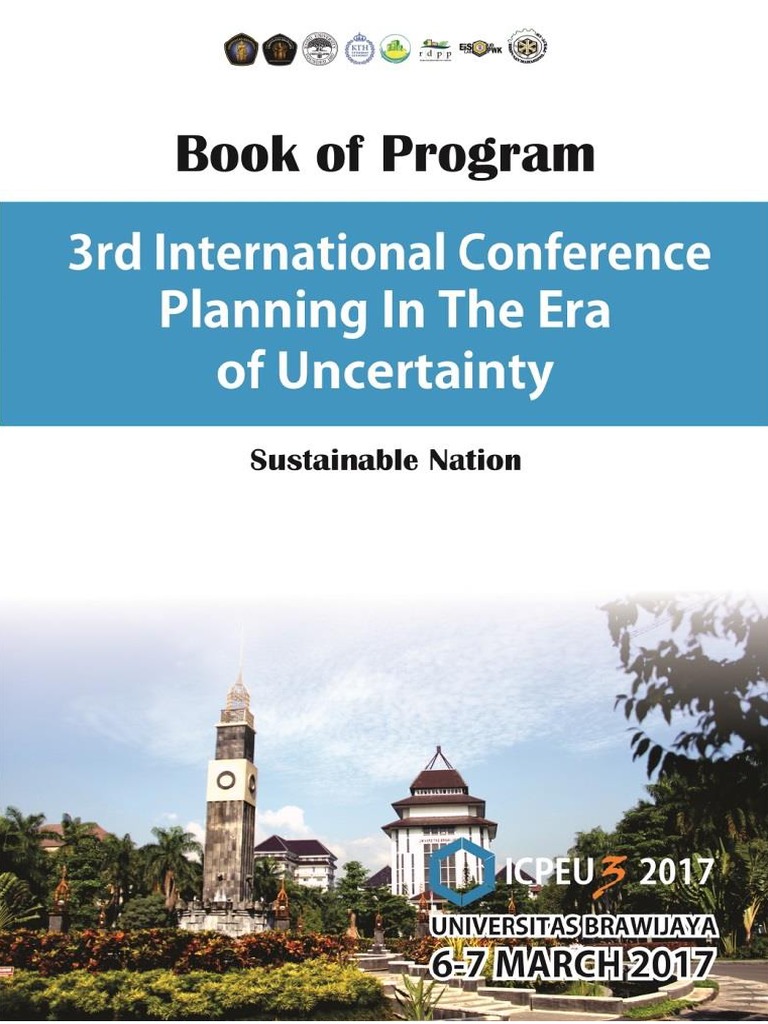 Book of Program 3rd - Icpeu 2017 | PDF | Sustainability | City