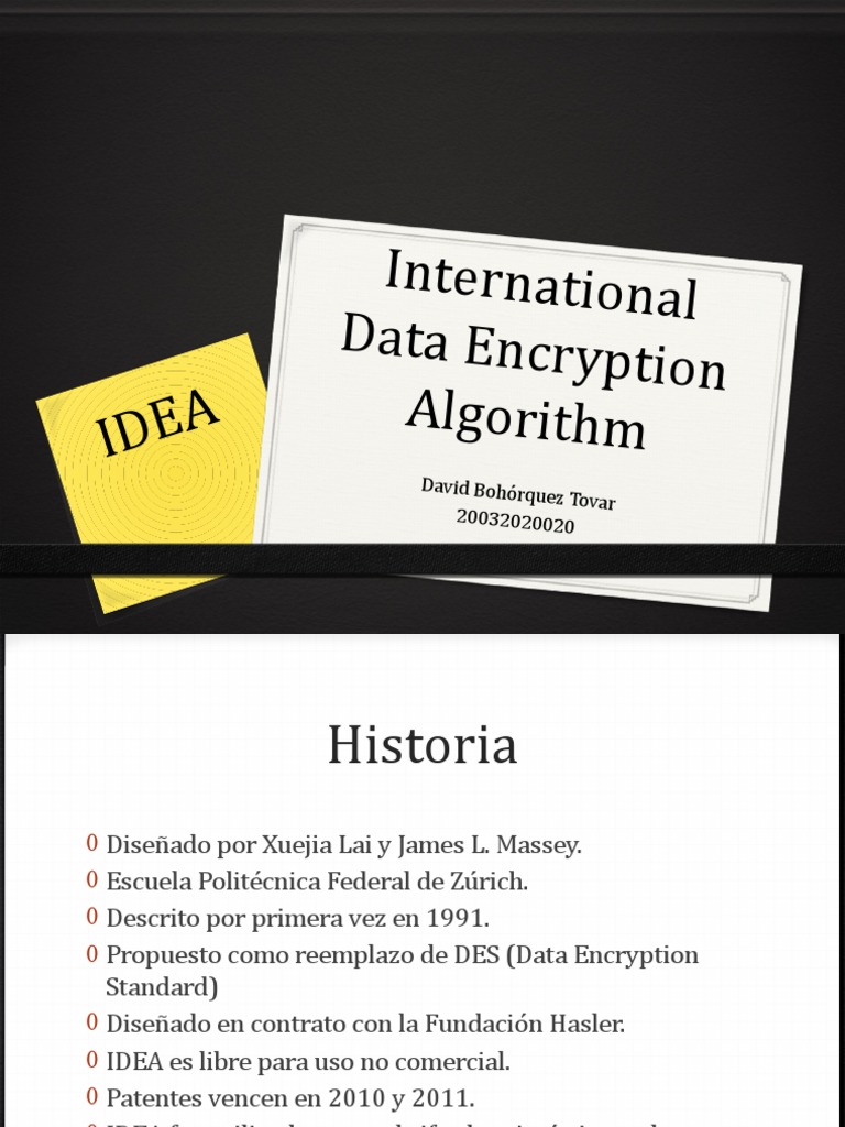 IDEA International Data Encryption Algorithm | PDF | Matemáticas ...