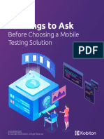 10 Things To Ask: Before Choosing A Mobile Testing Solution