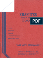 Kraeuter Tools Catalog No. 18 1939