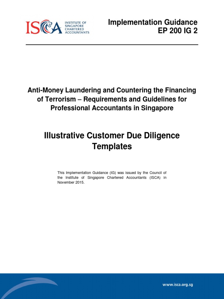 CDD Templates for AML Compliance in Singapore | PDF | Money Laundering ...