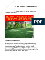 HARGA PROMO, Beli Rumput Sintesis Futsal Di Bekasi