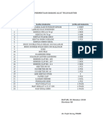 Daftar Permintaan Barang Alat Tulis Kantor