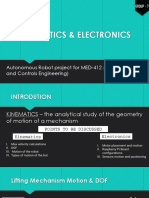 Autonomous Robot Kinematics and Electronics