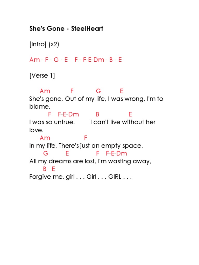Chord Lyrics Song Structure Musical Compositions