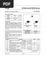 BTA06 and BTB06 Series: 6A Triac