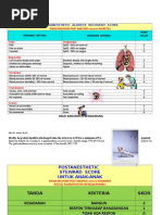 Postanesthetic Aldrete Recovery Score: Original Criteria Modified Criteria Point Value