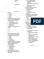 Ujian Harian Anatomi Fisiologi X Sistem Pernapasan