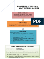 Prosedur Sterilisasi Alat Medik Poli Gigi