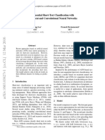 Sequential Short-Text Classification With Recurrent and Convolutional Neural Networks