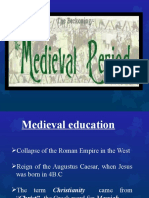 Medieval Education Focused on Teachings of Jesus