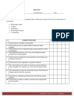 Questioares: A School Policies SA A D SD U 1 2 3 4