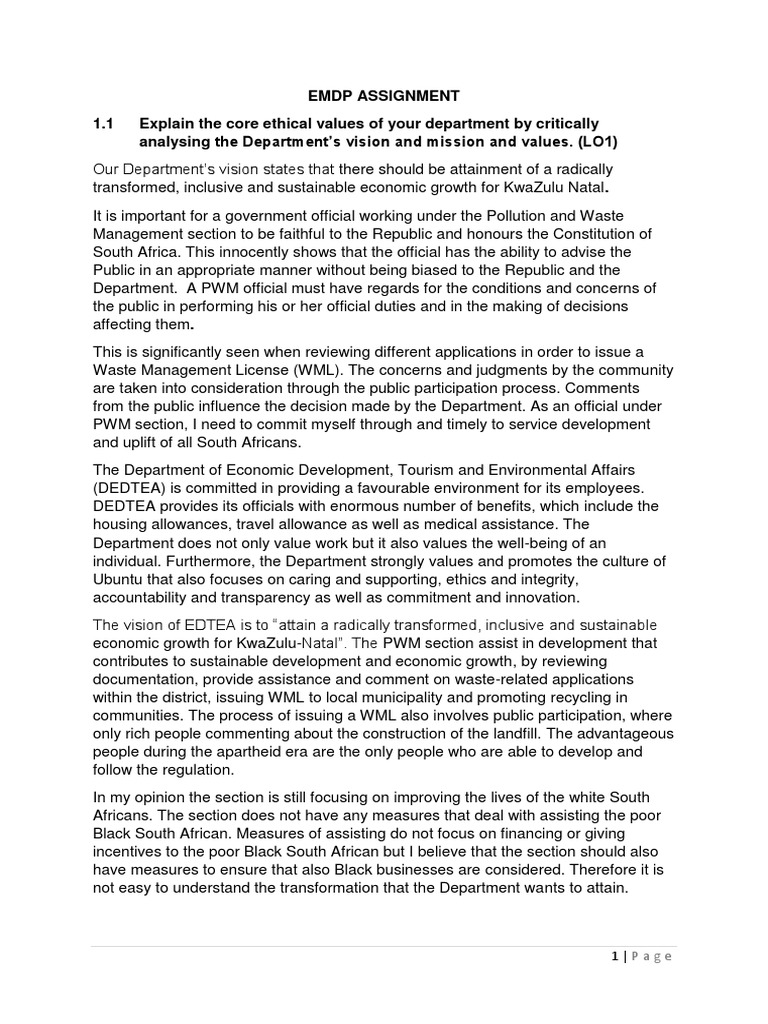 Emdp Assignment Block 1 | PDF | Time Management | Professional Skills