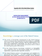 Knowledge Management in The United Nations System JIU/REP/2016/10