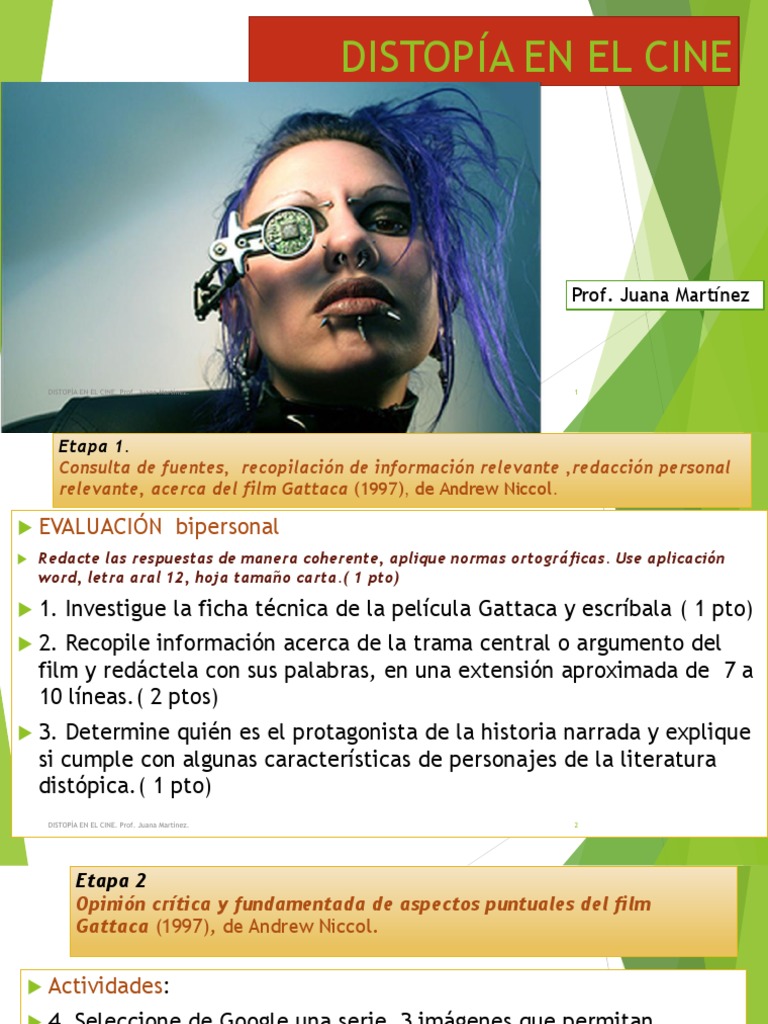 Distopía en El Cine. Prof. JMMG | PDF
