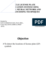 Vehicle License Plate Identification System Using Aritifical Neural- Ppt1