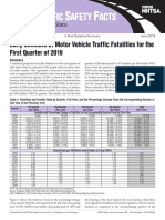 Early Estimates of Motor Vehicle Traffic Fatalities For The First Quarter of 2018