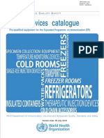 PQS OMS de Cadena de Frio en Inmunzaciones