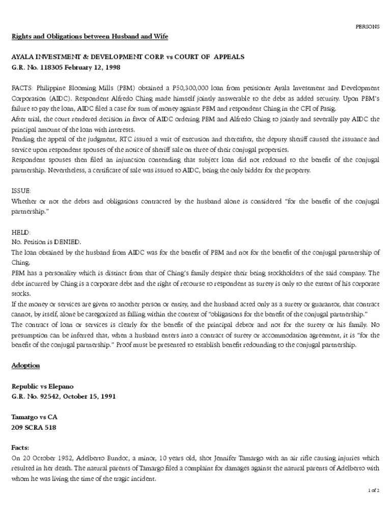 Ayala Investment Corp vs. CA PDF Loans Negligence