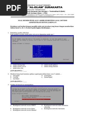 Soal Remidi Asj Xi Tkj