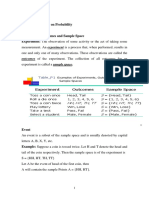 Outcomes of The Experiment. The Collection of All Outcomes For An