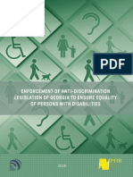 ENFORCEMENT OF ANTI-DISCRIMINATION LEGISLATION OF GEORGIA TO ENSURE EQUALITY OF PERSONS WITH DISABILITIES