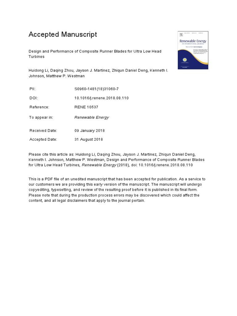 10 1016@j Renene 2018 08 110 PDF | PDF | Hydroelectricity | Composite ...
