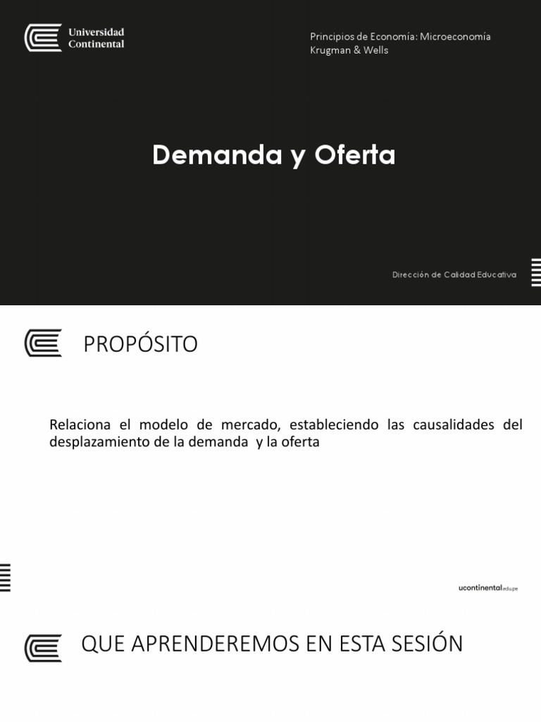 Semana 03 - Demanda y Oferta PDF | PDF | Oferta y demanda | Curva de ...