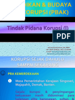 Tindak Pidana Korupsi I