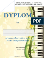 DYPLOM Za Bardzo Dobre Wyniki I ST PDF