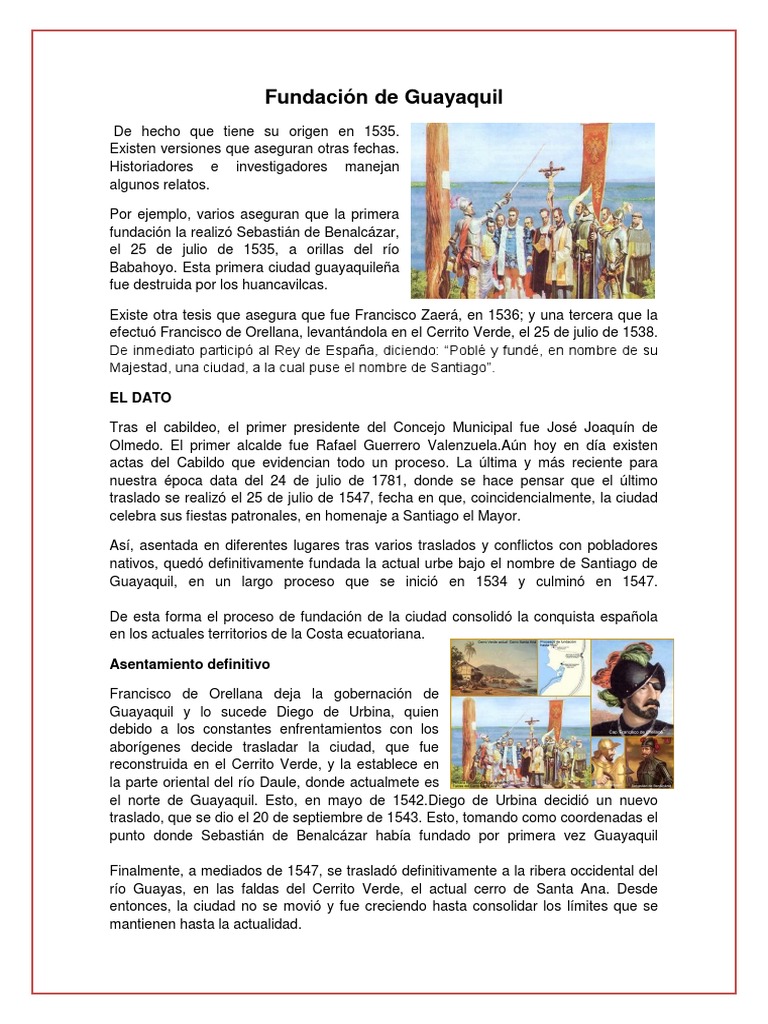 Fundacion De Guayaquil 25 De Julio