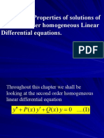 Properties of Solutions to Homogeneous Linear Differential Equations