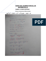 Solucionario Del Examen Parcial de Matemática IV