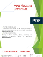 Propiedades físicas minerales