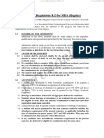 MBA Academic Regulation R13 PDF