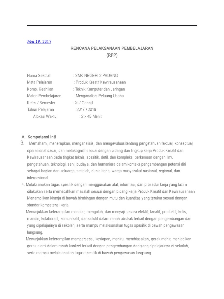 Analisis Peluang Usaha