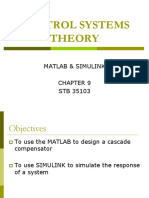 Control Systems Theory: Matlab & Simulink STB 35103