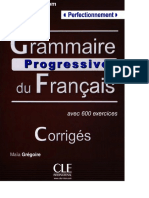Grammaire Progressive de Franc Perf Corrig