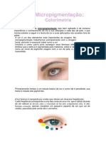 Micropigmentação:: Colorimetria
