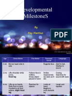 Developmental Milestones (Paediatrics)