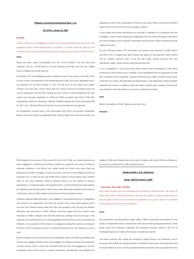 PCIB Liability in Embezzlement Case | PDF | Foreclosure | Mortgage Law