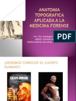 ANATOMIA TOPOGRAFICA APLICADA A LA MEDICINA FORENSE (1) Medicina Legal