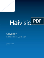Haivision Calypso Administration Guide v2.1